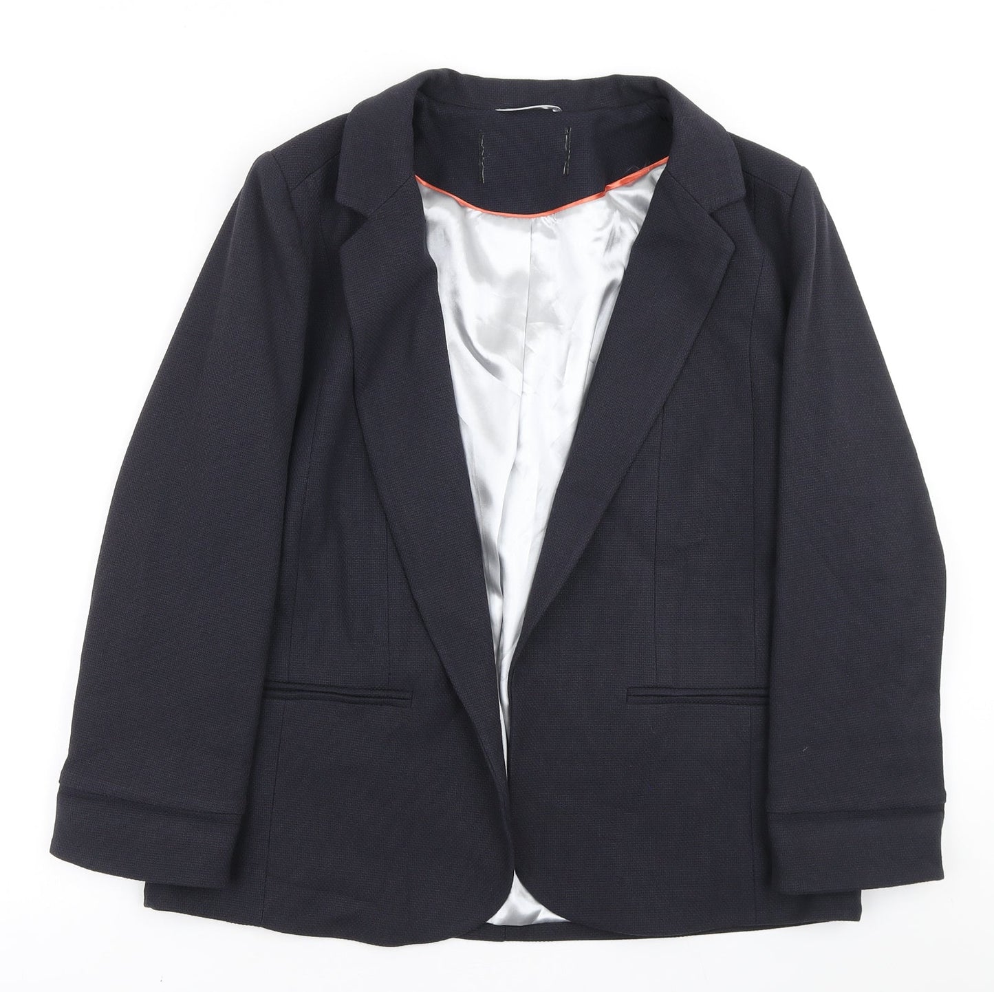 Wallis Womens Blue Polyester Jacket Blazer Size 14