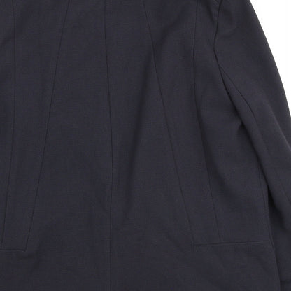 Wallis Womens Blue Polyester Jacket Blazer Size 14