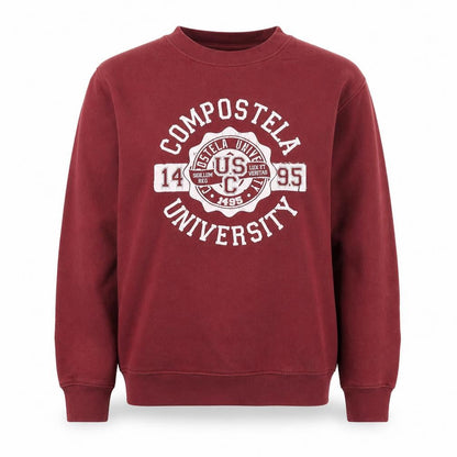Roly Womens Red Polyester Pullover Sweatshirt Size M - Compostela University