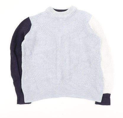 Womens UK Size S Marks and Spencer Blue Pullover Jumper