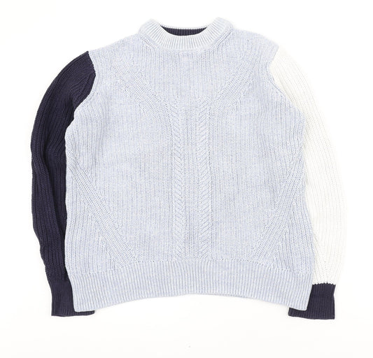 Womens UK Size S Marks and Spencer Blue Pullover Jumper