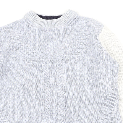 Womens UK Size S Marks and Spencer Blue Pullover Jumper