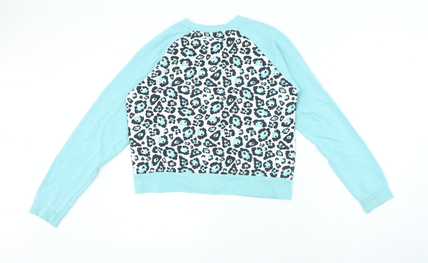 ELLE Girls Blue Animal Print Polyester Pullover Sweatshirt Size 14-15 Years