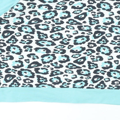 ELLE Girls Blue Animal Print Polyester Pullover Sweatshirt Size 14-15 Years