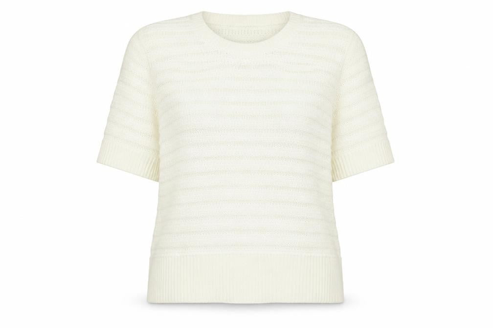 Womens UK Size 22 Marks and Spencer White Pullover Jumper