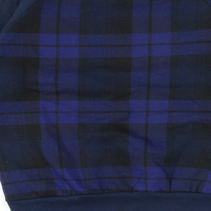 Ebound Boys Purple Plaid Cotton Pullover Sweatshirt Size 10 Years