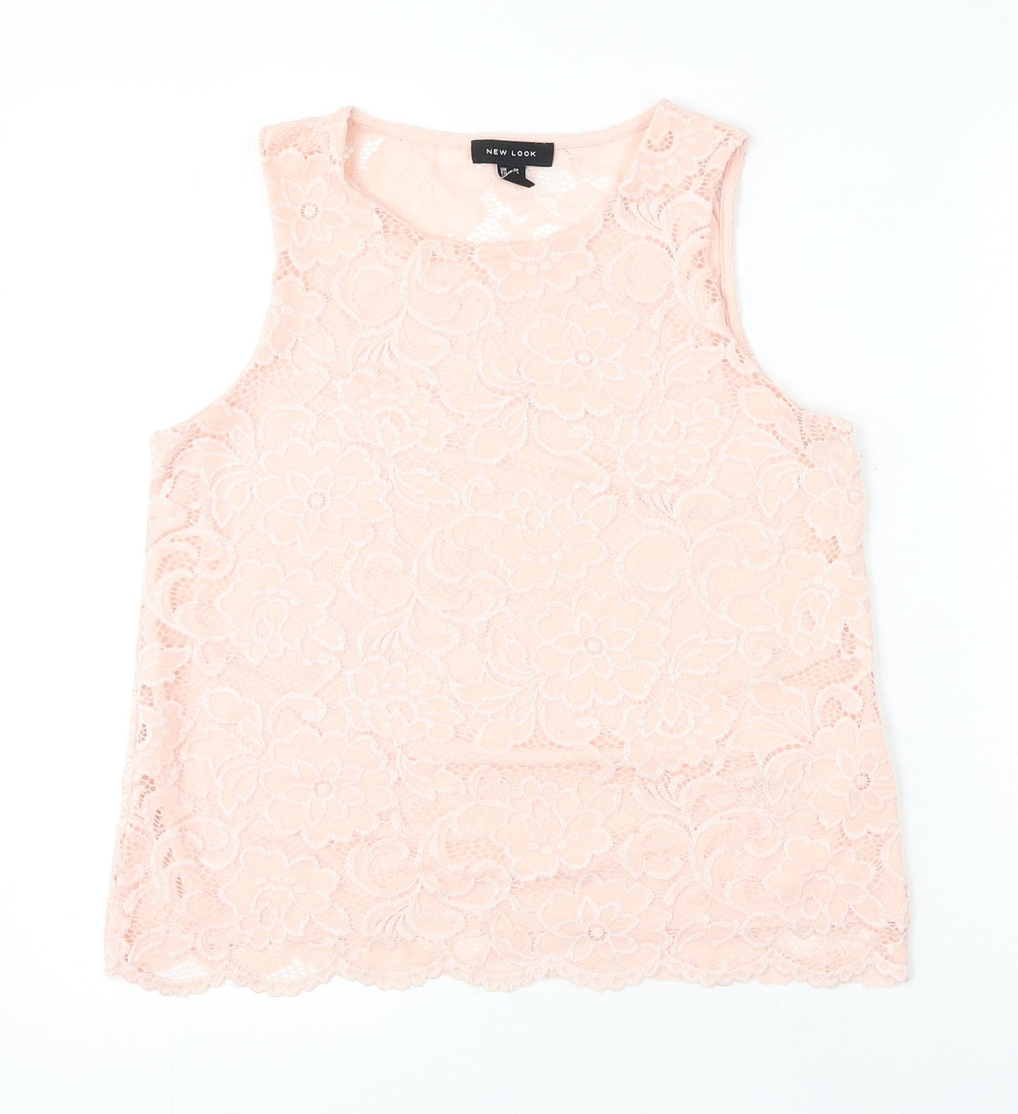 Womens UK Size 10 NewLook Pink Basic Blouse