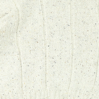 LERROS Womens Beige V-Neck Cotton Pullover Jumper Size XL