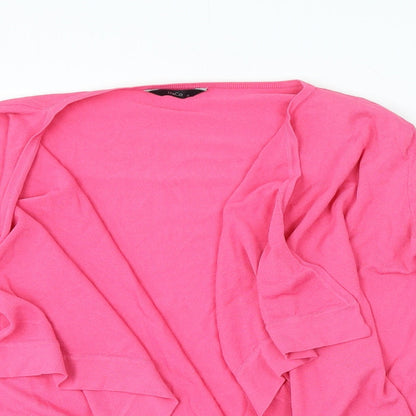 Womens UK Size 10 M&Co Pink Cardigan Jumper