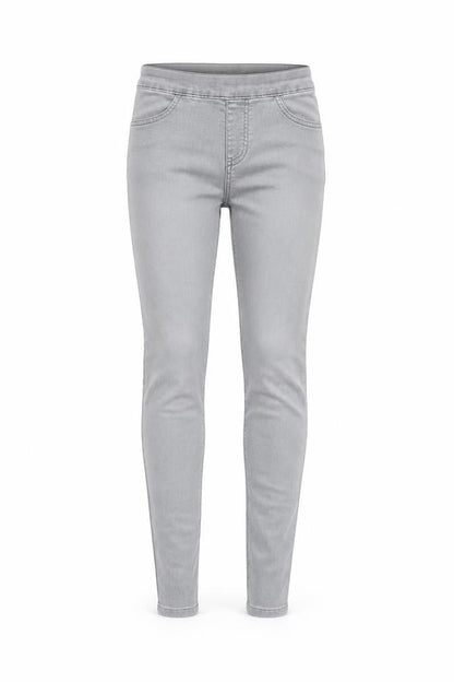 Topshop Womens Grey Cotton Skinny Jeans Size 26 in L30 in Regular Zip