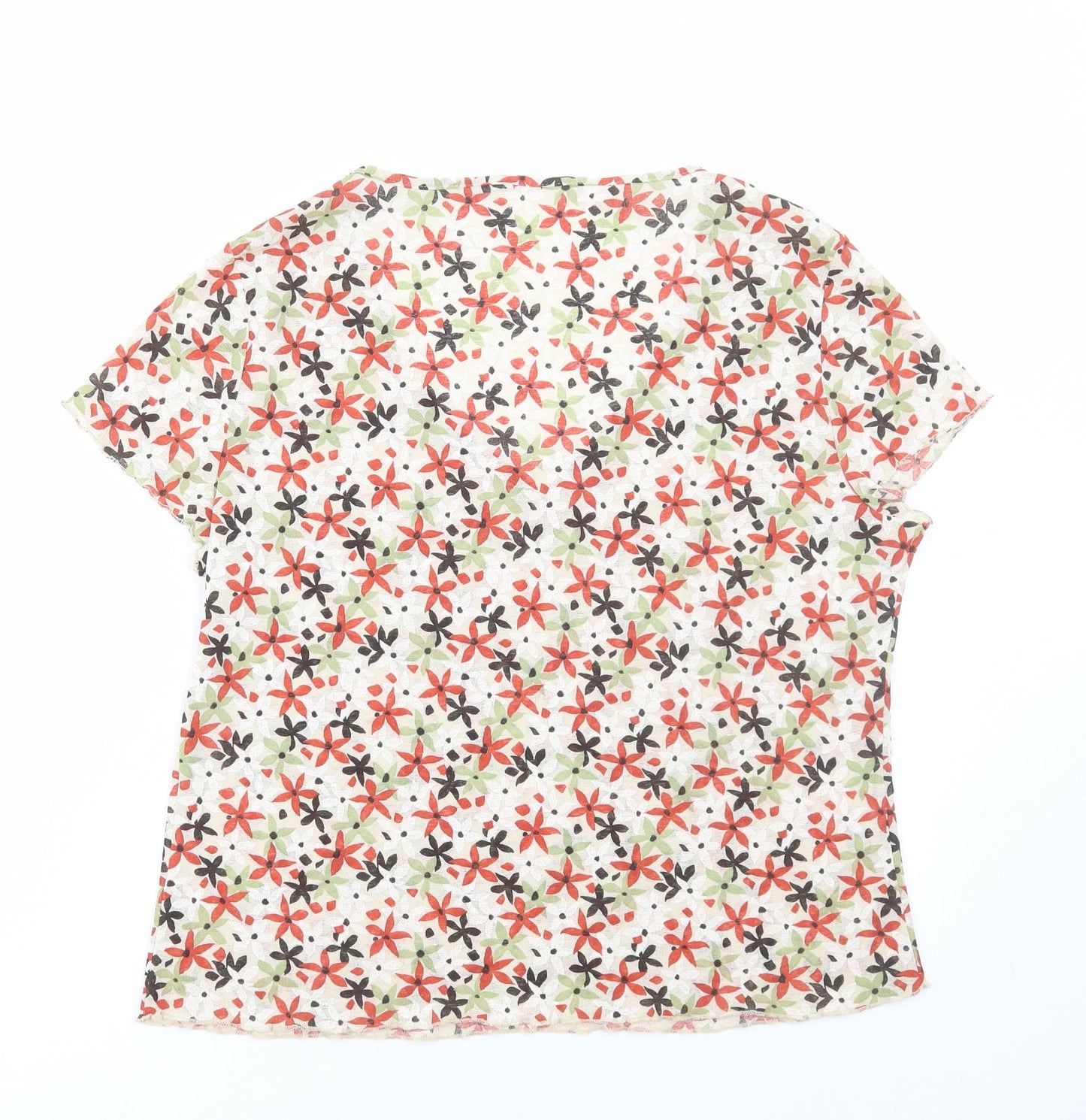 Womens UK Size M Preworn Multicoloured Basic T-Shirt