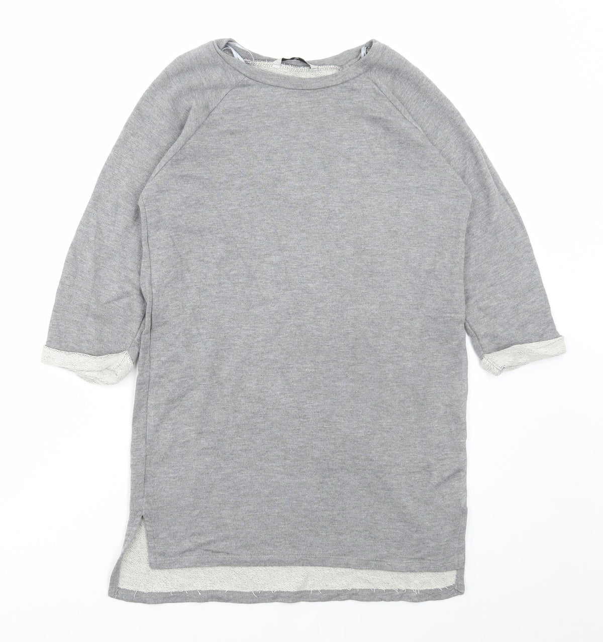 TU Womens Grey Viscose Pullover Sweatshirt Size 8 Pullover