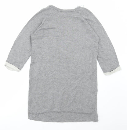 TU Womens Grey Viscose Pullover Sweatshirt Size 8 Pullover