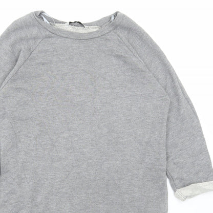 TU Womens Grey Viscose Pullover Sweatshirt Size 8 Pullover