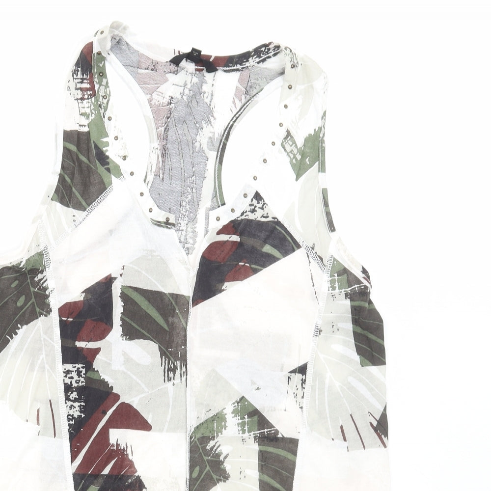 Womens UK Size 12 NEXT Multicoloured Basic Tank