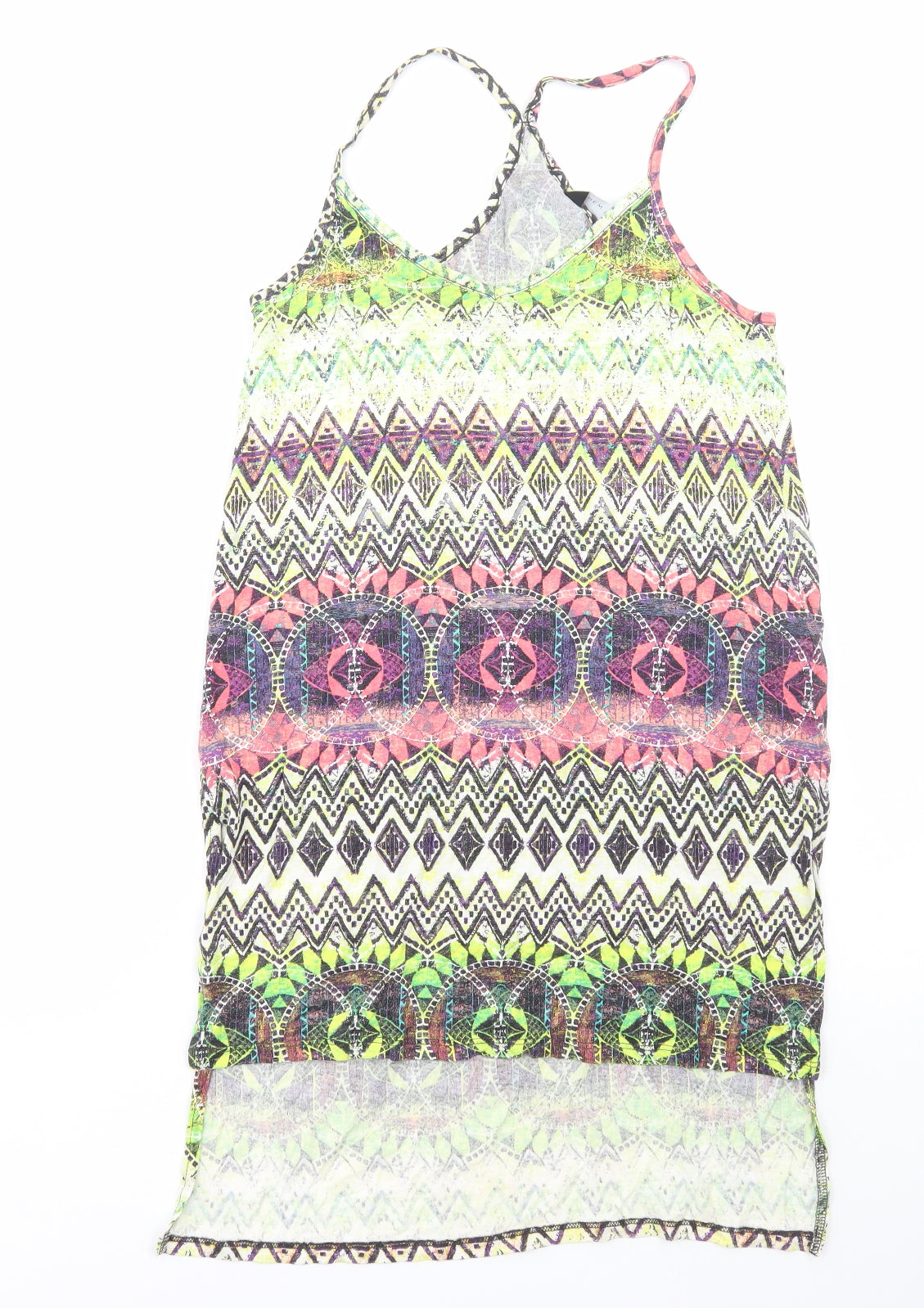 Womens UK Size 12 New Look Multicoloured Tunic Tank