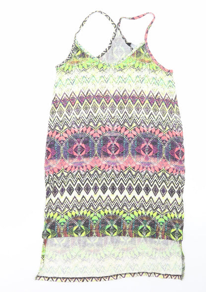 Womens UK Size 12 New Look Multicoloured Tunic Tank