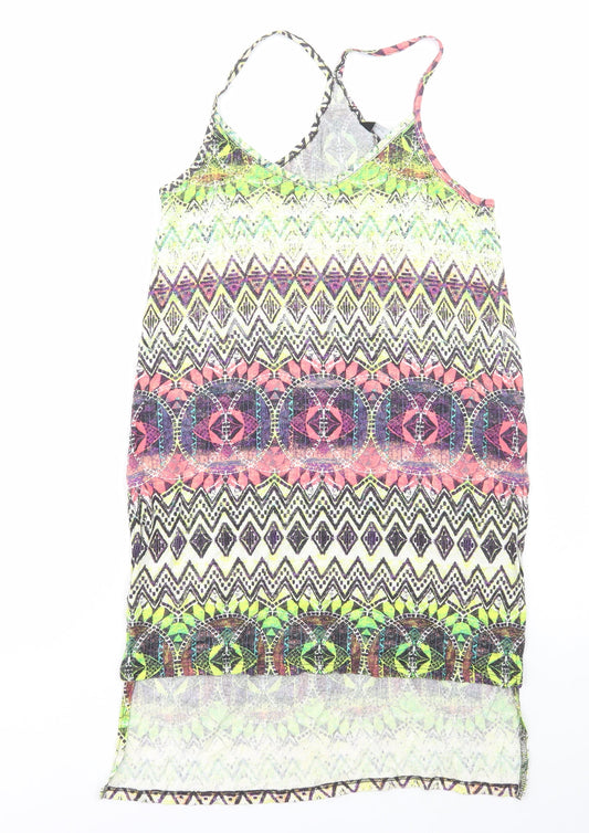 Womens UK Size 12 New Look Multicoloured Tunic Tank