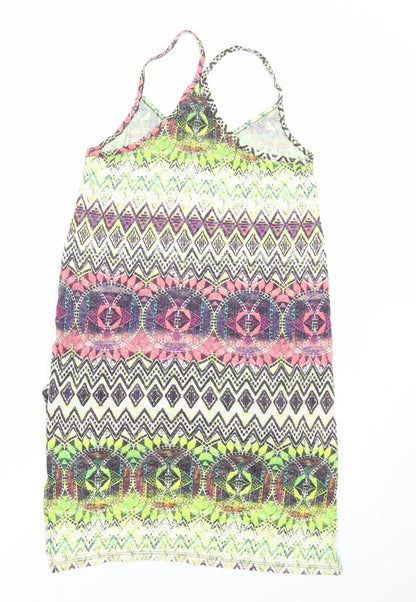Womens UK Size 12 New Look Multicoloured Tunic Tank