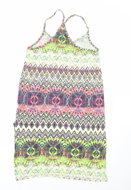 Womens UK Size 12 New Look Multicoloured Tunic Tank