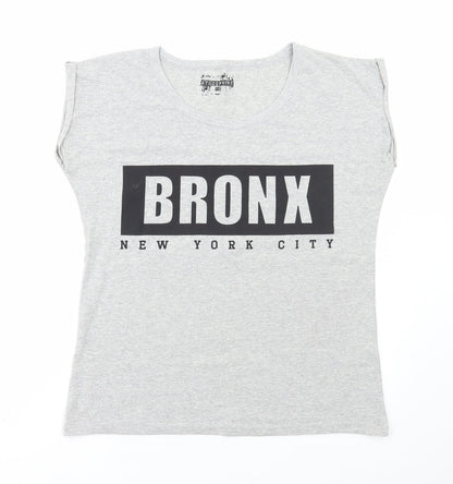 Womens UK Size 16 Atmosphere Grey Basic T-Shirt