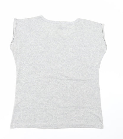 Womens UK Size 16 Atmosphere Grey Basic T-Shirt