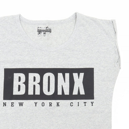 Womens UK Size 16 Atmosphere Grey Basic T-Shirt