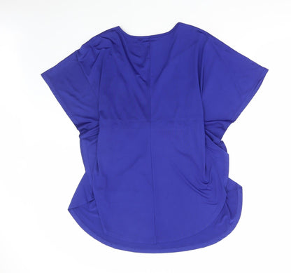 Womens UK Size 14 Zanzea Blue Basic Blouse