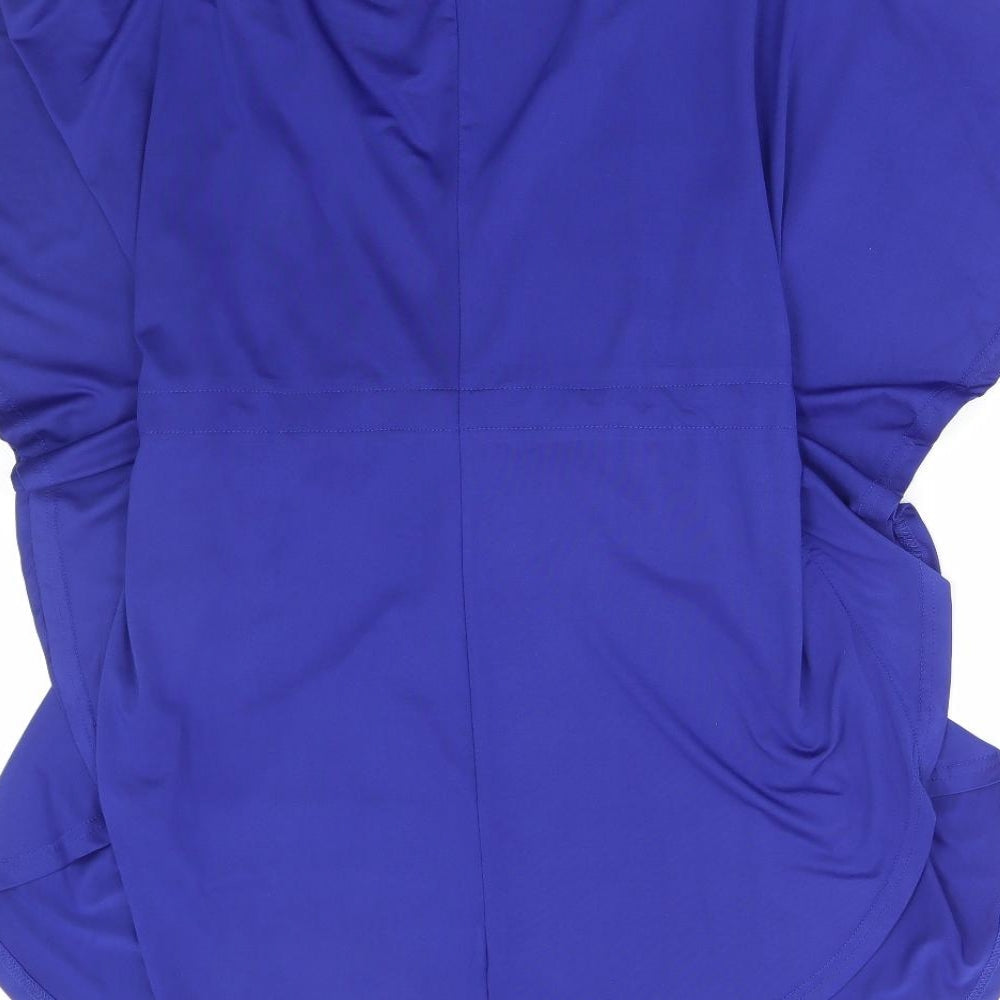 Womens UK Size 14 Zanzea Blue Basic Blouse