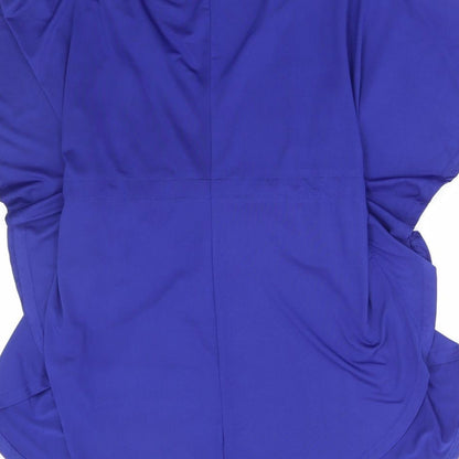 Womens UK Size 14 Zanzea Blue Basic Blouse