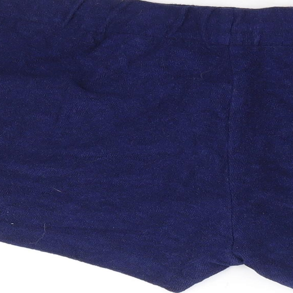 ASOS Womens Blue Viscose Hot Pants Shorts Size 6 L4 in Regular Drawstring