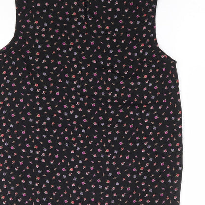 Womens UK Size 8 New Look Black Basic Blouse