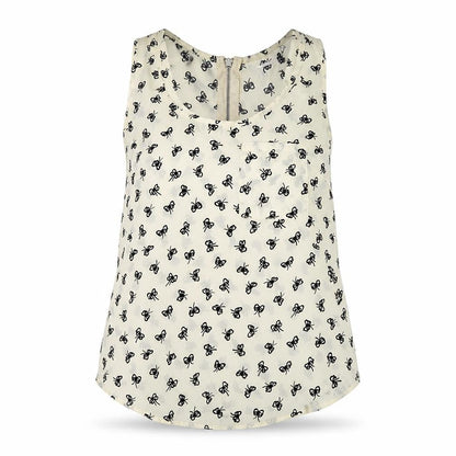 Womens UK Size 8 Glamorous Ivory Basic Tank