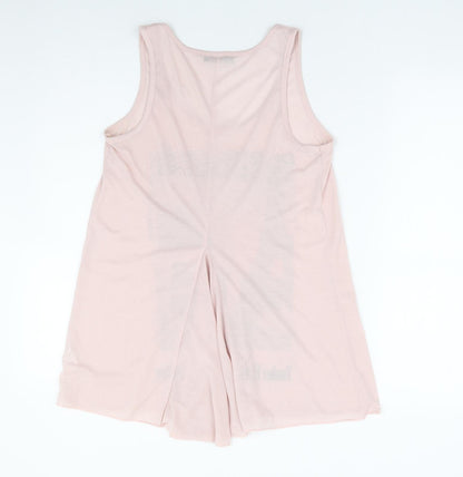 Womens UK Size 12 BHS Pink Basic Tank