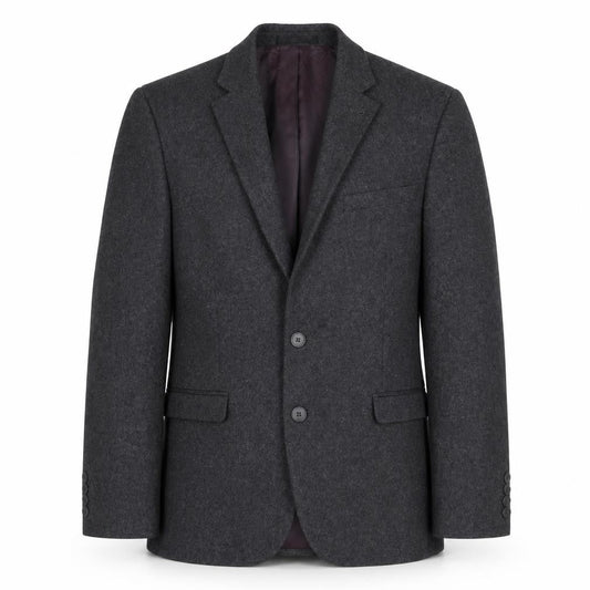 Mens UK Size 38 B&W Regular Grey Suit Jacket