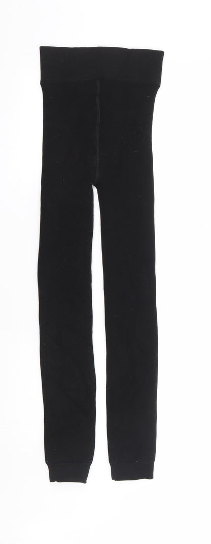 Womens UK Size S Preworn  Jogger Black Leggings