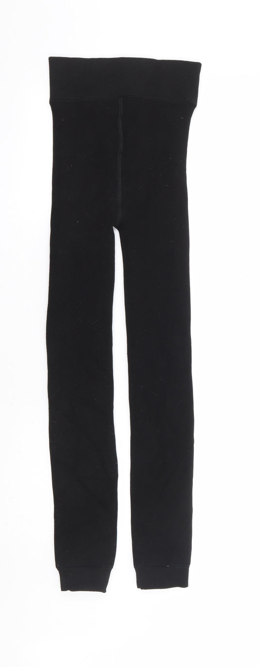 Womens UK Size S Preworn  Jogger Black Leggings