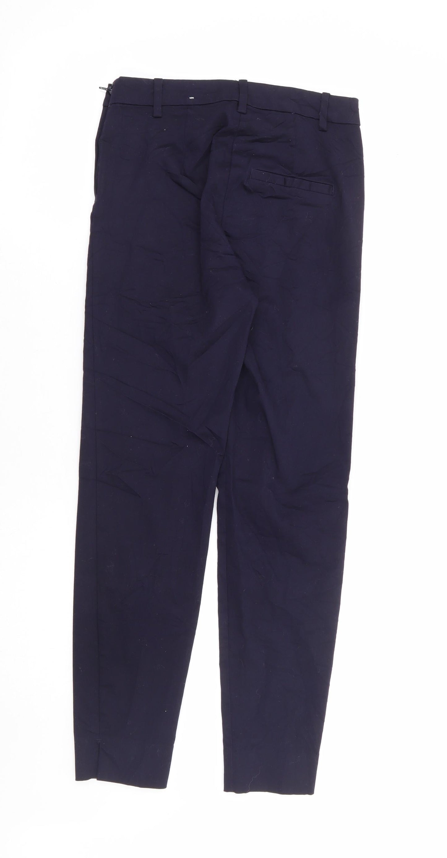 Womens UK Size 4 H&M Regular Fit  Blue Trousers