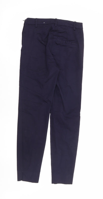 Womens UK Size 4 H&M Regular Fit  Blue Trousers