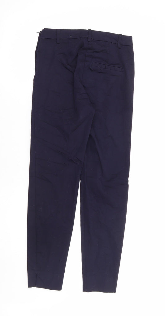 Womens UK Size 4 H&M Regular Fit  Blue Trousers