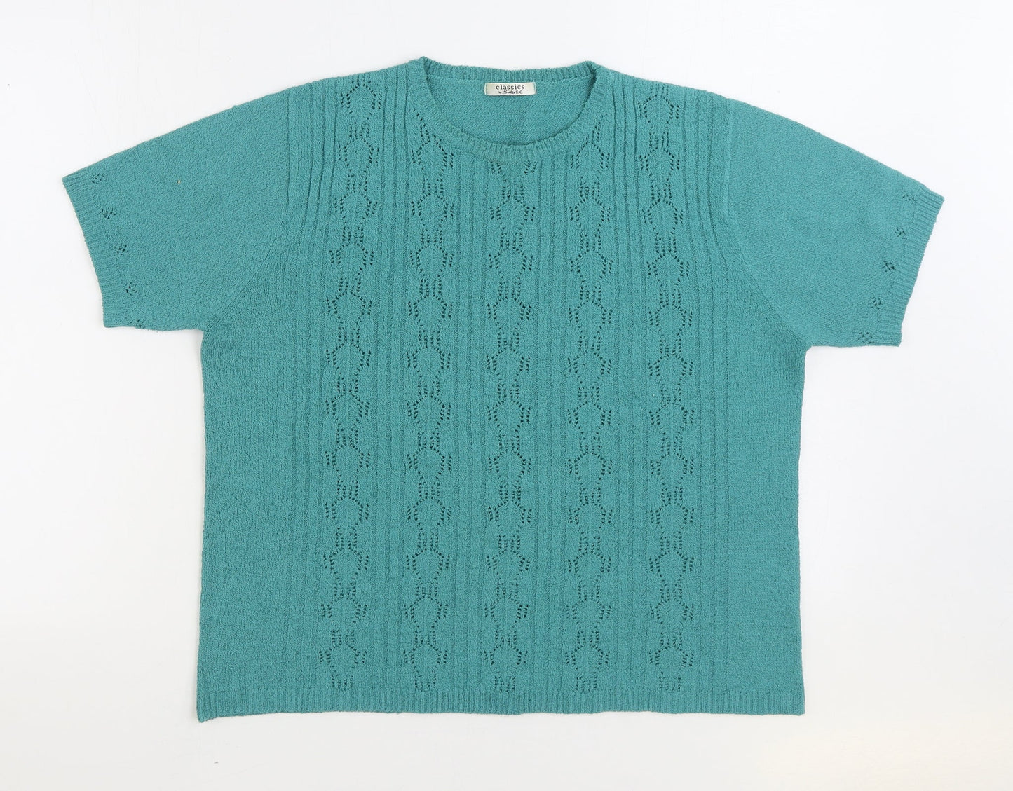 Womens UK Size 18 Berkertex Blue Pullover Jumper