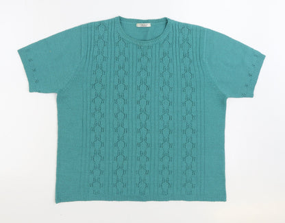 Womens UK Size 18 Berkertex Blue Pullover Jumper