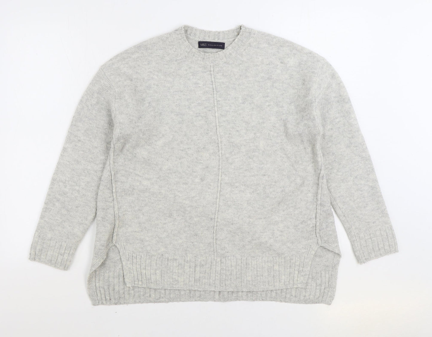 Womens UK Size M Marks and Spencer Grey Pullover Jumper