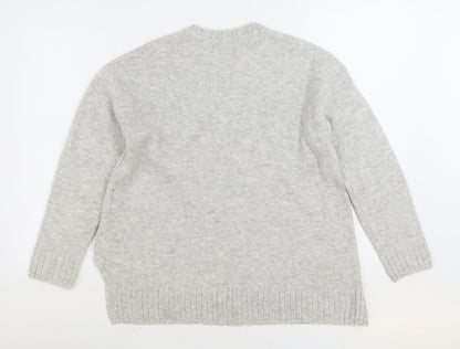 Womens UK Size M Marks and Spencer Grey Pullover Jumper