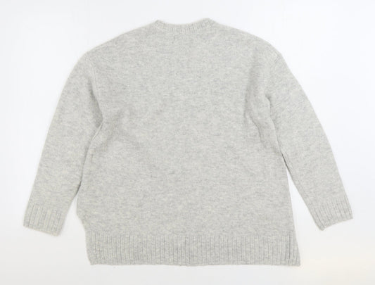 Womens UK Size M Marks and Spencer Grey Pullover Jumper