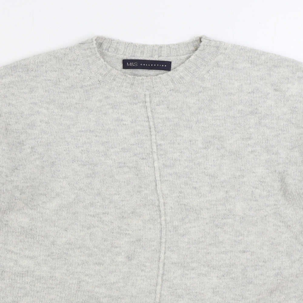 Womens UK Size M Marks and Spencer Grey Pullover Jumper