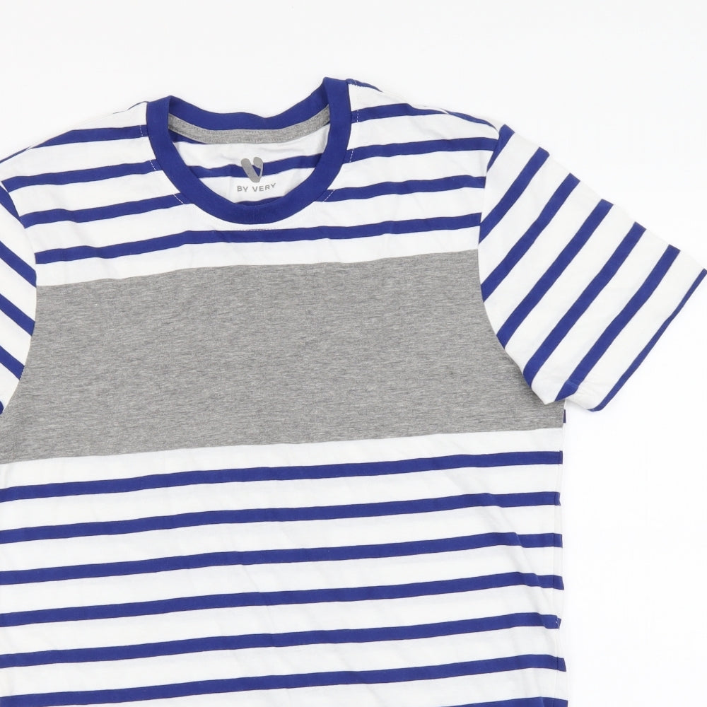 Womens UK Size XS By Very Blue Basic T-Shirt
