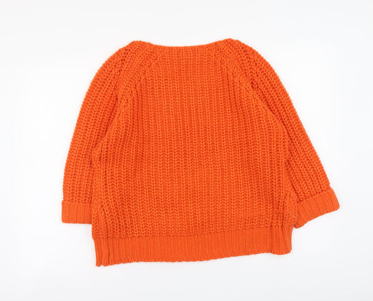 Womens UK Size L Originals Orange Pullover Jumper