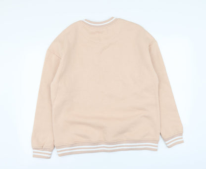 Preworn Womens Pink Cotton Pullover Sweatshirt Size XL Pullover