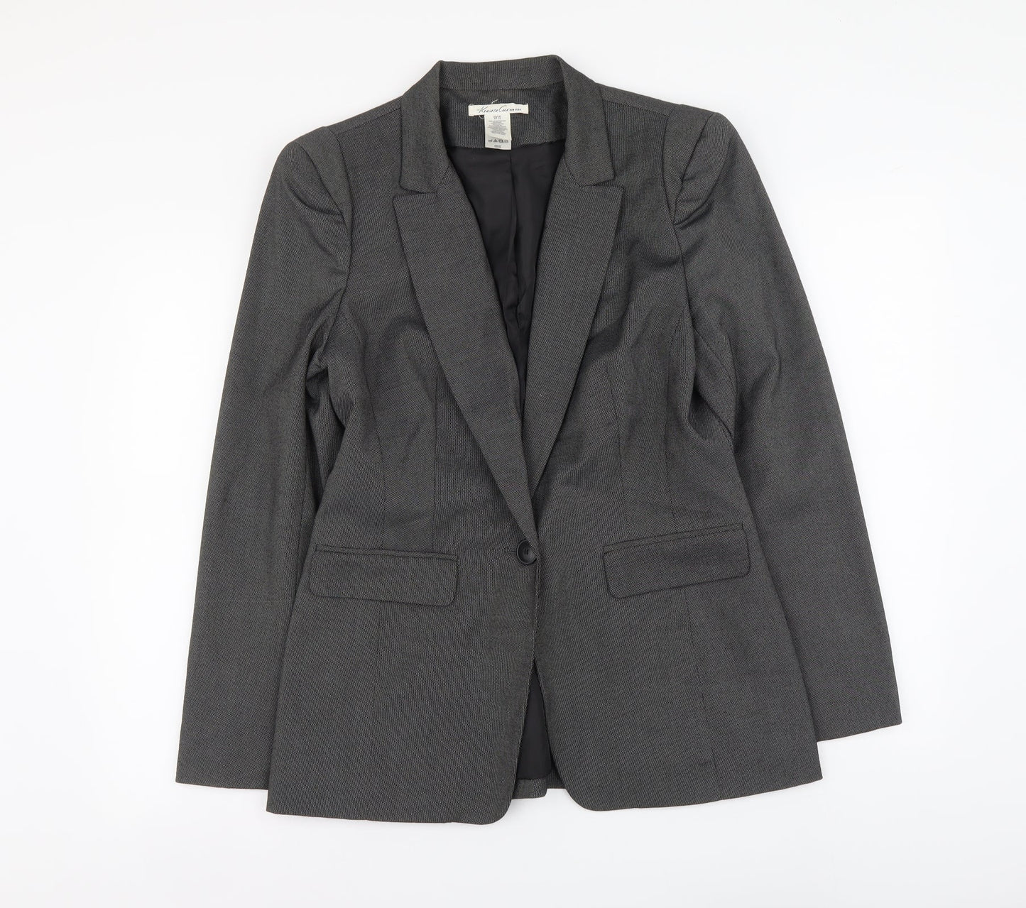 Womens UK Size 12 Preworn Regular Grey Suit Jacket